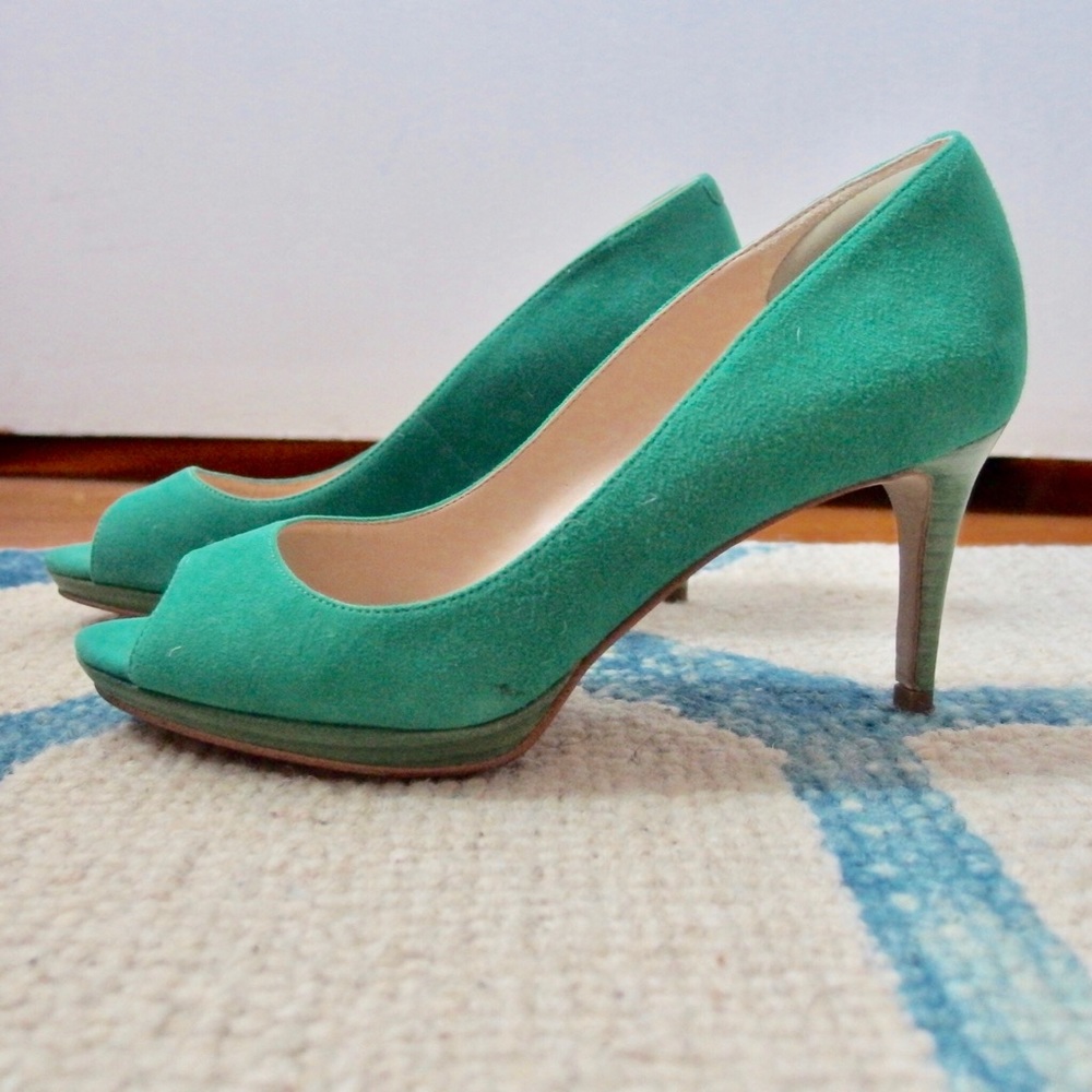 Nine West Suede Platform Pump
